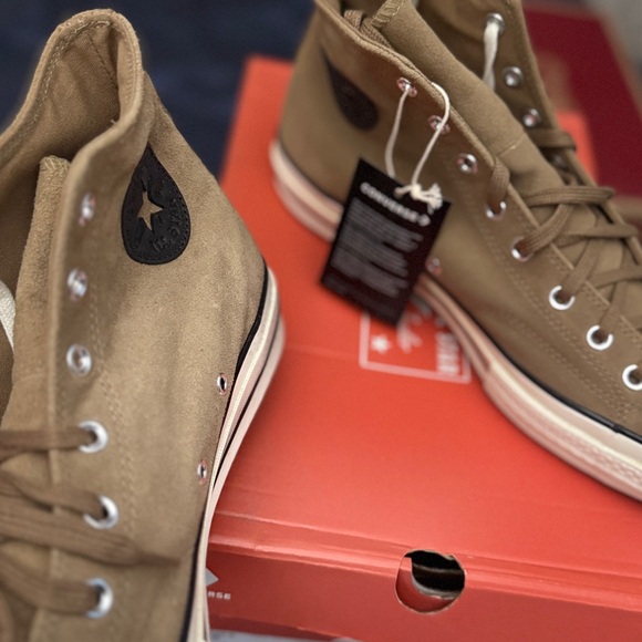 Converse Men's Tan High-Top Sneakers - Picture 4 of 7